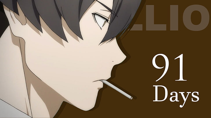 HD wallpaper: 91 Days, anime boys, Angelo Lagusa, text, drink, food and  drink