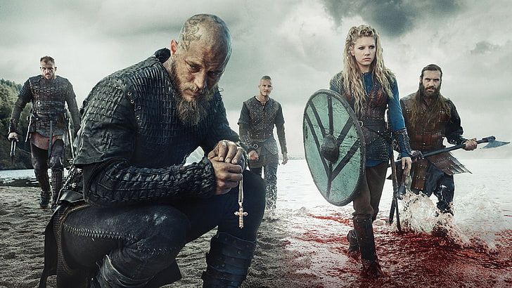 TV Show, Vikings, Floki (Vikings), Lagertha (Vikings), Ragnar Lothbrok, HD wallpaper