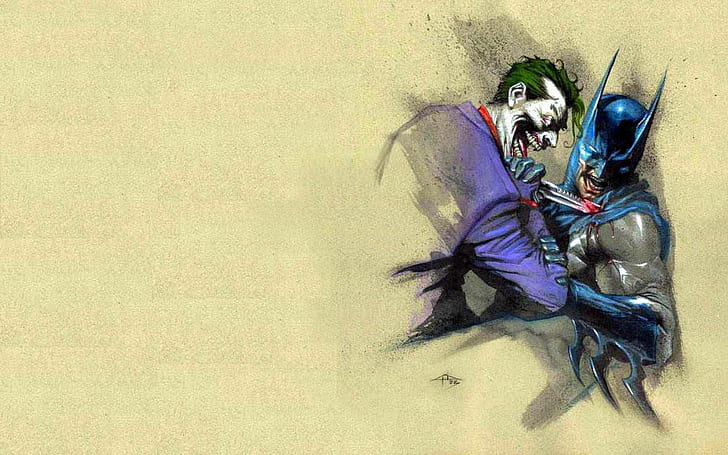 HD wallpaper: batman-joker-sketch | Wallpaper Flare