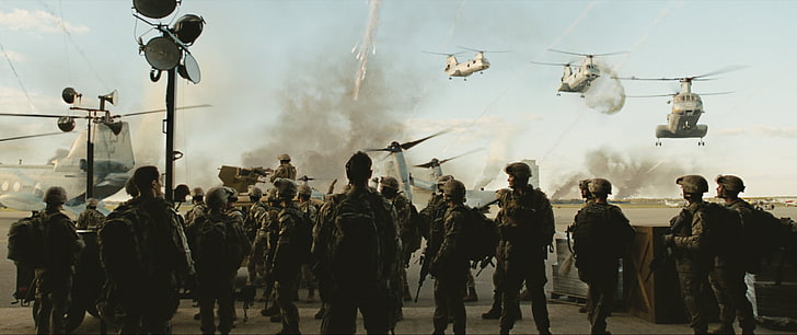 action, angeles, battle, drama, helicopter, los, military, sci fi, HD wallpaper