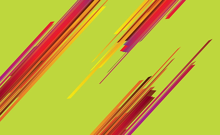 Abstract Colorful Lines, green and red abstract art, Aero, Vector Art
