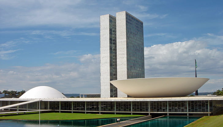 brasilia, brazil, capital, city, distrito, federal, landscape, HD wallpaper