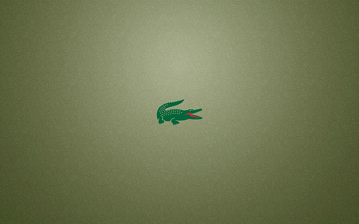 Lacoste, Logo, Crocodile, green color, no people, nature, copy space, HD wallpaper