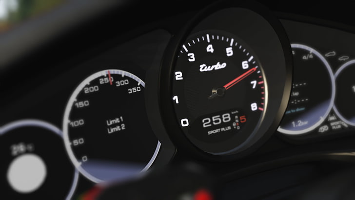 Assetto Corsa, Porsche Panamera, Nordschleife, number, speedometer