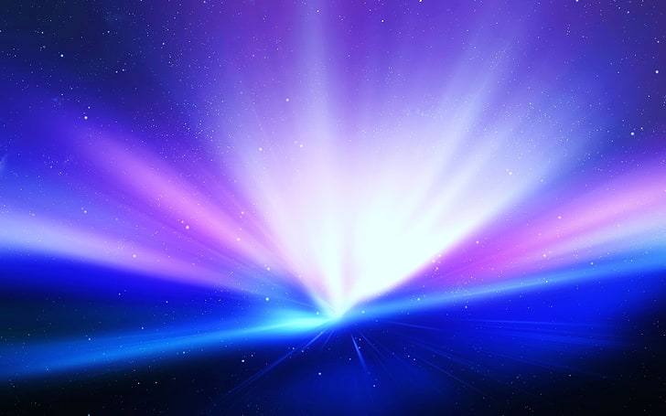 blue and pink galaxy, space, lights, the universe, Apple, iPhone, HD wallpaper