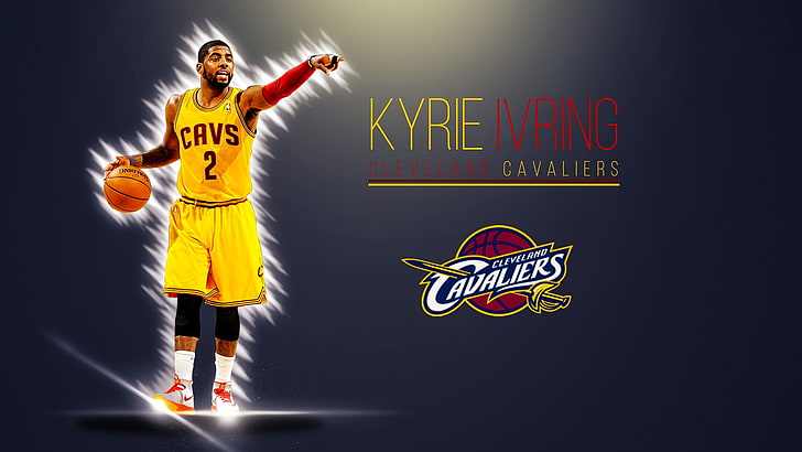 HD wallpaper: Kyrie Irving with text overlay, NBA, Cleveland Cavaliers,  basketball | Wallpaper Flare