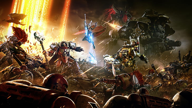 Warhammer digital wallpaper, Warhammer 40K, Dawn of War III, 4K, HD wallpaper