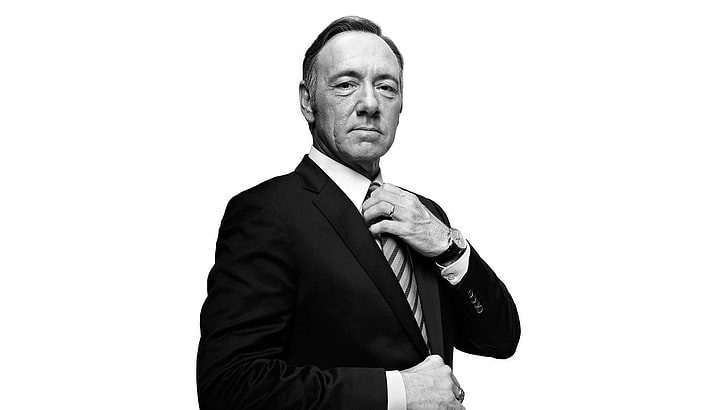 men's black suit, Kevin Spacey, House of Cards, Frank Underwood