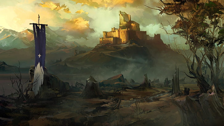 castle 3D art, Game of Thrones: A Telltale Games Series, artwork, HD wallpaper