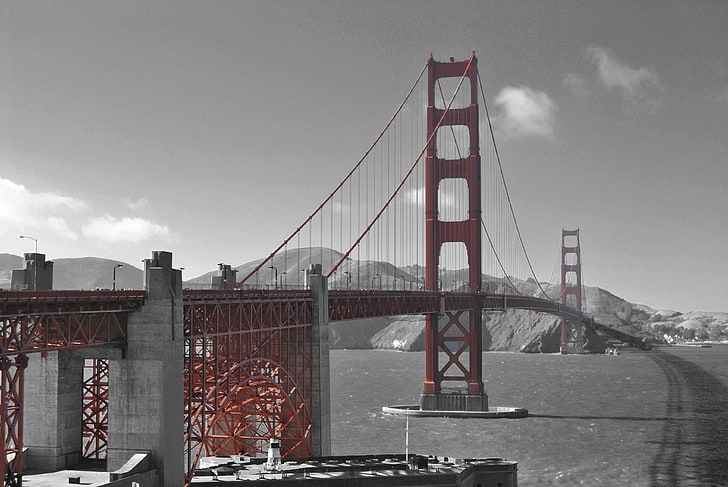 San Francisco, Golden Gate Bridge, California, bridge - man made structure, HD wallpaper