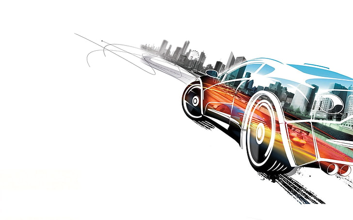 vehicle digital wallpaper, concept cars, Burnout Paradise, video games, HD wallpaper
