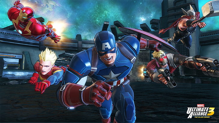 HD wallpaper: Video Game, Marvel Ultimate Alliance 3: The Black Order, Captain  America | Wallpaper Flare