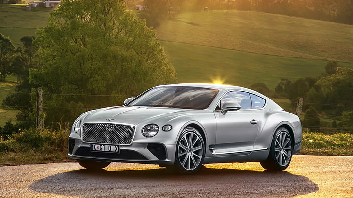 Bentley, Bentley Continental GT , Car, Luxury Car, Silver Car, HD wallpaper