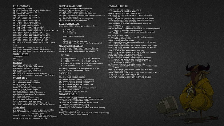 Command Lines, Dark, GNU, Linux, HD wallpaper