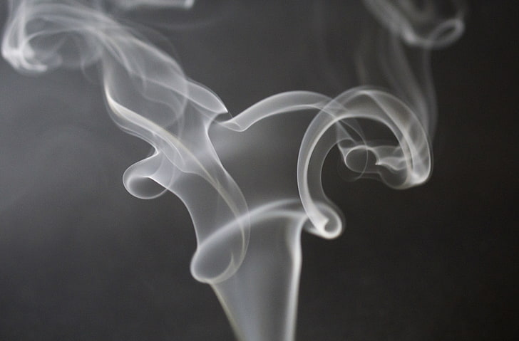 Smoke, white smoke, Elements, Fire, Burning, Addiction, Cancer, HD wallpaper