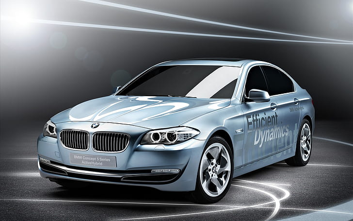 2010 BMW series 5 active hybrid concept, cars, HD wallpaper
