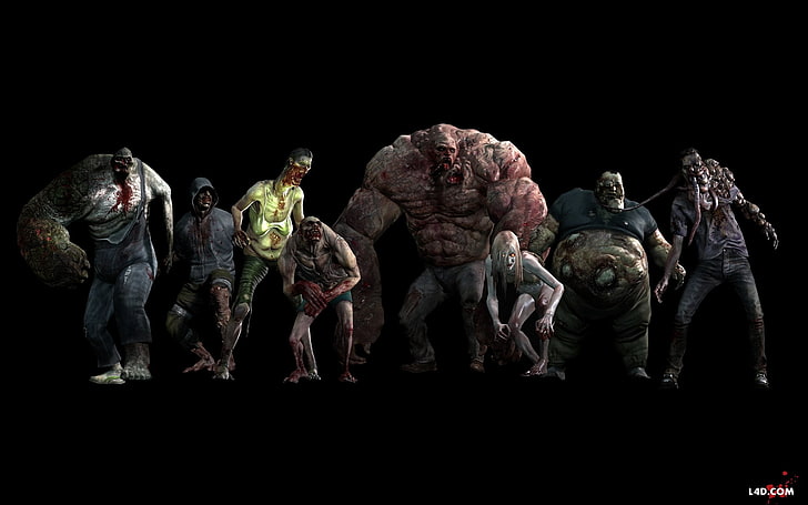 Left 4 Dead characters, Left 4 Dead 2, Left For Dead 2, art and craft, HD wallpaper