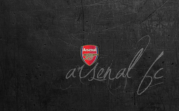 Arsenal London Logo, background, brand, team, graffiti, HD wallpaper