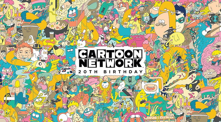 Happy Birthday Cartoon Network, 20th Birthday Cartoon Network digital wallpaper, HD wallpaper