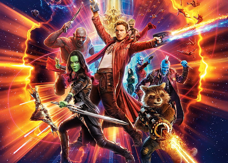 Movie, Guardians of the Galaxy Vol. 2, Baby Groot, Chris Pratt, HD wallpaper