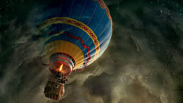huisvrouw pad vuilnis HD wallpaper: movies oz the great and powerful, hot air balloon, multi  colored | Wallpaper Flare