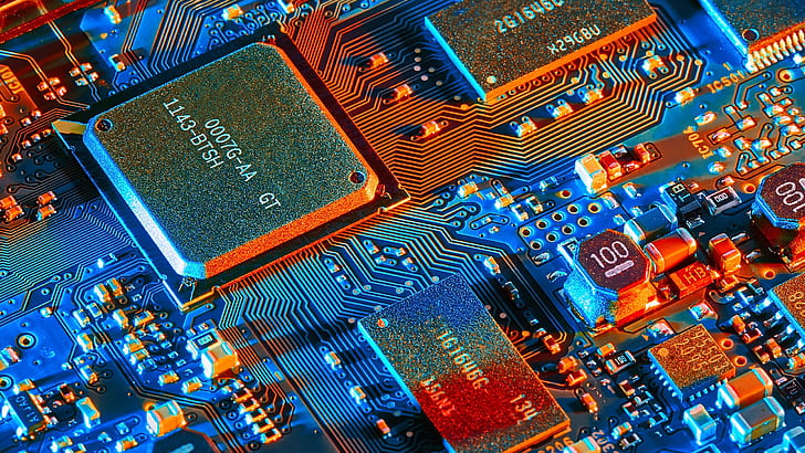 circuit boards, integrated circuits, technology, chips, HD wallpaper