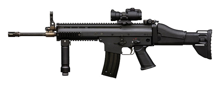 black Scar light rifle, Weapons, FN SCAR, FN SCAR-L, HD wallpaper