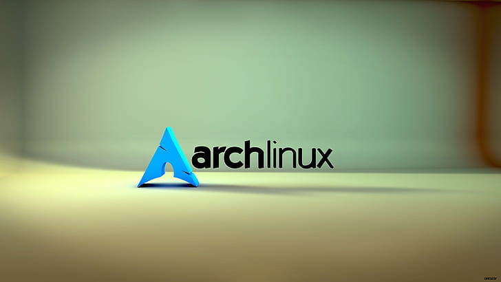 Linux, Arch Linux, Unix, operating system, minimalism, render, HD wallpaper