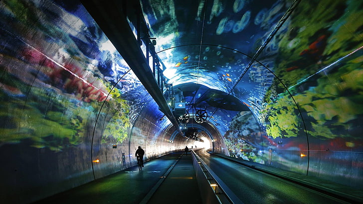 untitled, Croix Rousse Tunnel, Alps, France, Rhone-Alps, Lyon, HD wallpaper