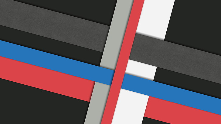 black, red, and blue abstract painting, white, line, grey, design, HD wallpaper