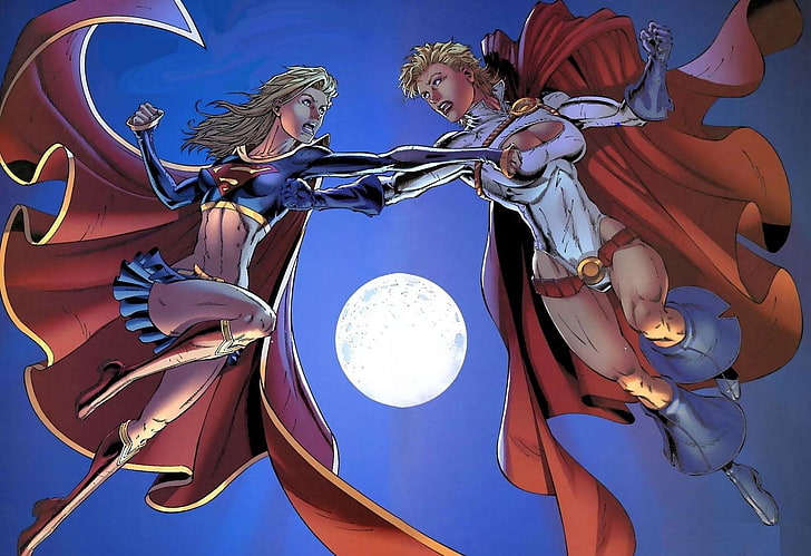 Comics, Powergirl Vs. Supergirl