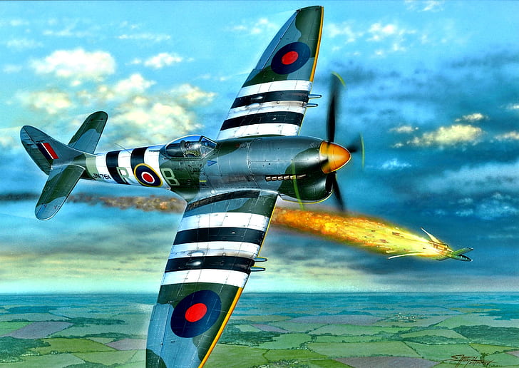 Tempest, Hawker Tempest Mk.V, Multi-role fighter, Early model, HD wallpaper