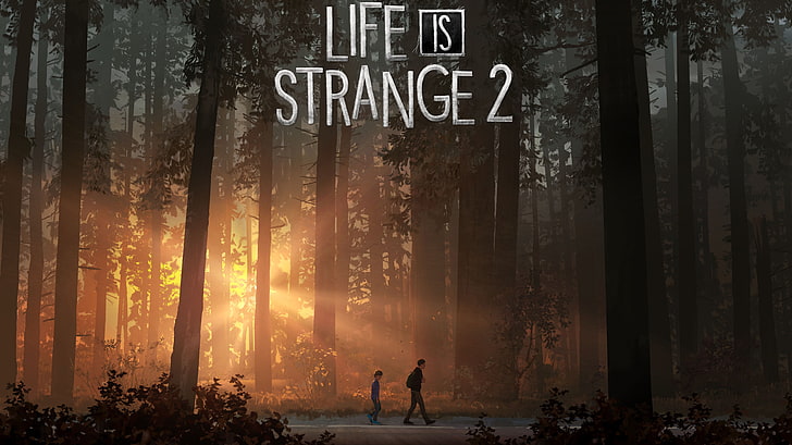Life Is Strange 2 4K 8K, tree, text, communication, western script