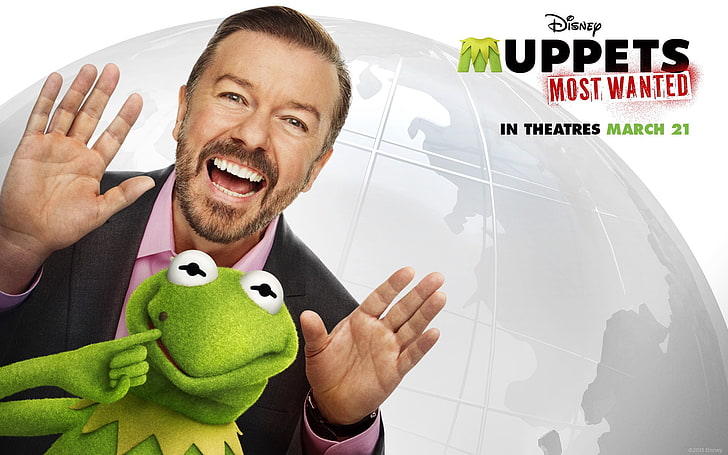 Disney Muppets Kermit the Frog, muppets most wanted, dominic badguy