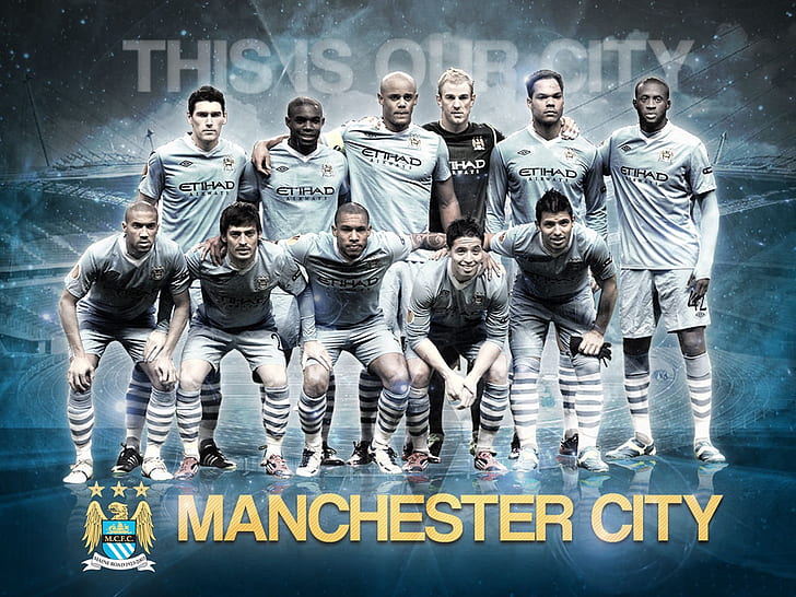 HD wallpaper: manchester city, players | Wallpaper Flare