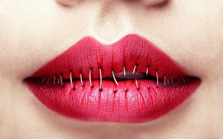 HD wallpaper: :D, red, fantasy, mouth, creative, lips, woman, stich, human  lips | Wallpaper Flare