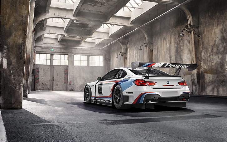 white BMW coupe, race cars, vehicle, mode of transportation, motor vehicle, HD wallpaper