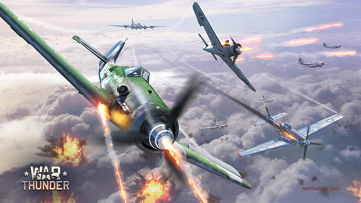 War Thunder digital wallpaper, airplane, Gaijin Entertainment, HD wallpaper
