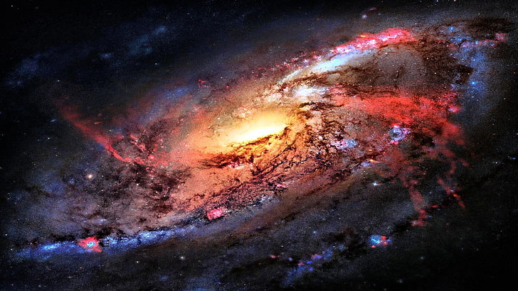 galaxy wallpaper, colors, stars, cosmos, galaxies, backgrounds, HD wallpaper