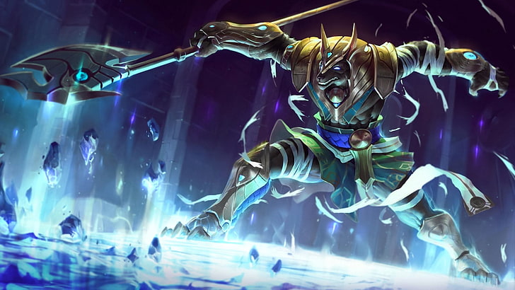 game poster, Video Game, League Of Legends, Nasus (League Of Legends)