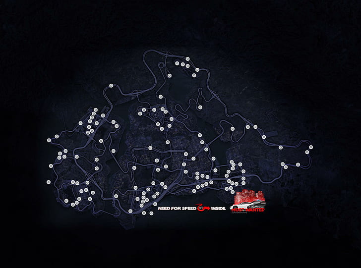 car locations need for speed most wanted 2