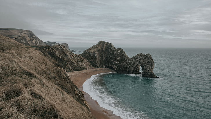 photography, landscape, cliff, coast, sea, Dorset, Durdle Door