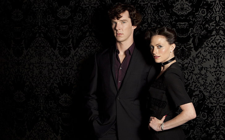 Sherlock Holmes, Actor, Benedict Cumberbatch, Irene Adler, Lara Pulver, HD wallpaper