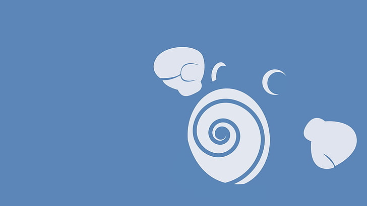 Pokemon illustration, minimalism, Pokémon, blue, sky, copy space