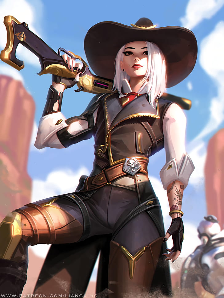 Overwatch Ashe Cave iPhone Wallpapers Free Download