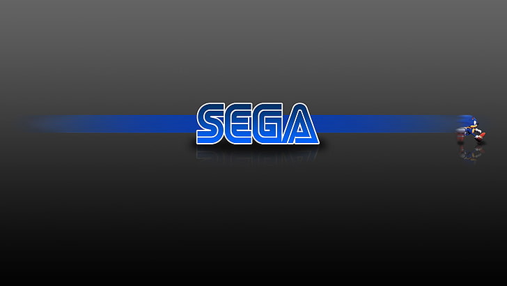 Sega, Sonic the Hedgehog, minimalism, video games, blue, communication, HD wallpaper