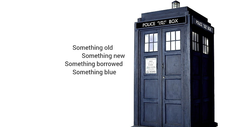 black Police Box, TARDIS, Doctor Who, text, western script, communication