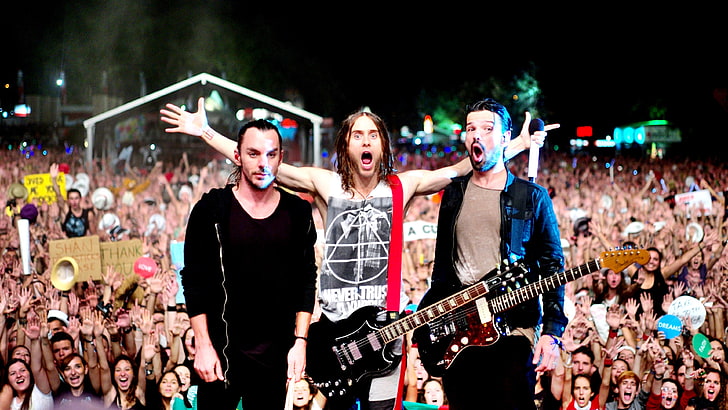 thirty seconds to mars, music, group of people, arts culture and entertainment