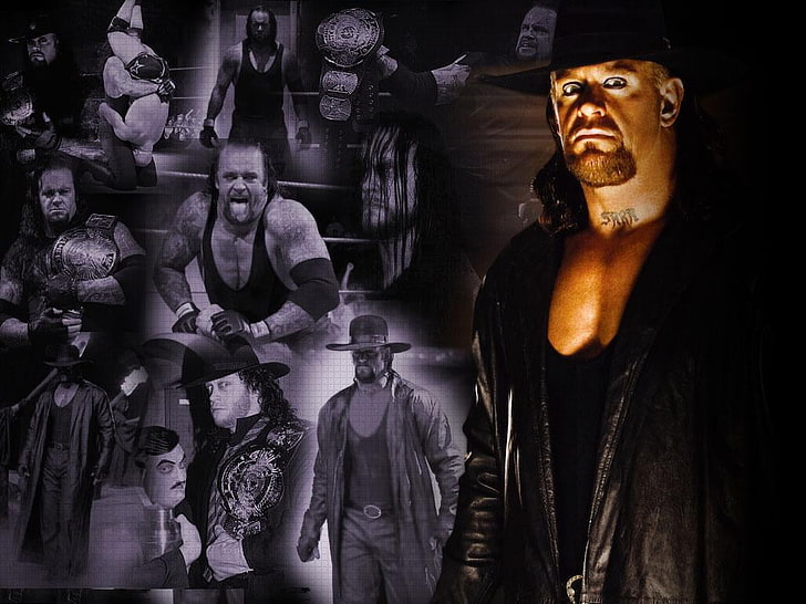 Undertaker In Multi Action Look, WWE The Undertaker, horror, men, HD wallpaper