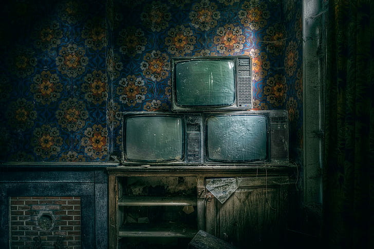 old, TV, HD wallpaper
